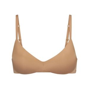 SKIMS PUSH-UP PLUNGE BRA - WIRELESS FORM - OCHRE